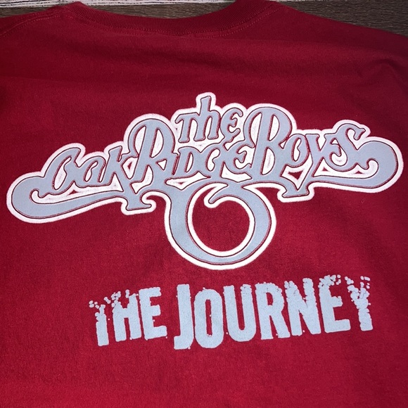The Oak Ridge Boys The Journey Shirt 2004 Country Gospel Music Band Red  XL - Picture 7 of 11